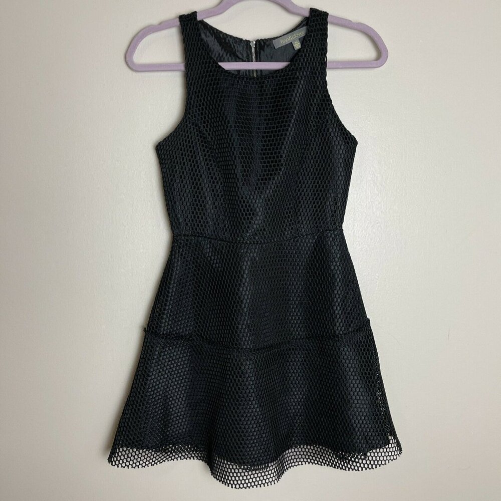 Finn & Clover Mesh Black Tank Dress Women’s XS rocker goth biker